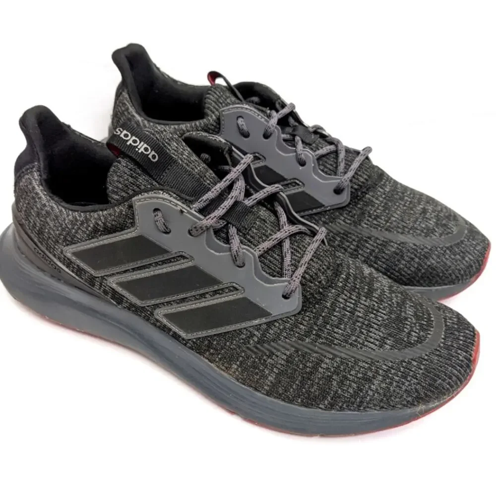 Adidas Cloudfoam Comfort Men Sneakers Size 11 Grey Black Causal Athletic Walking - Picture 1 of 7